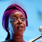 FILE PHOTO: Nigeria's Minister of Petroleum Diezani Alison-Madueke addresses delegates at the opening of the Nigeira Oil & Gas 2014 conference in Abuja